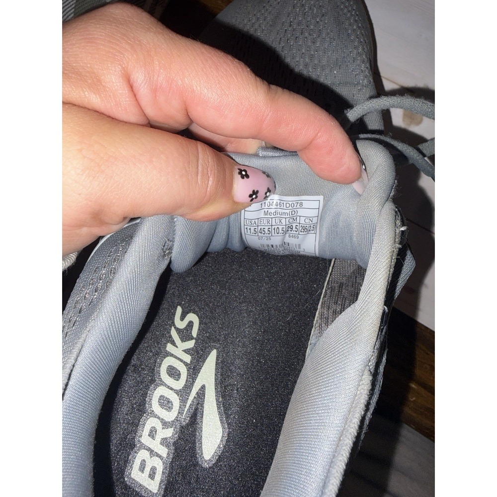 Brooks Mens GLYCERIN 22 GTS Gray Black Running Sneakers US 11.5 - Picture 10 of 10